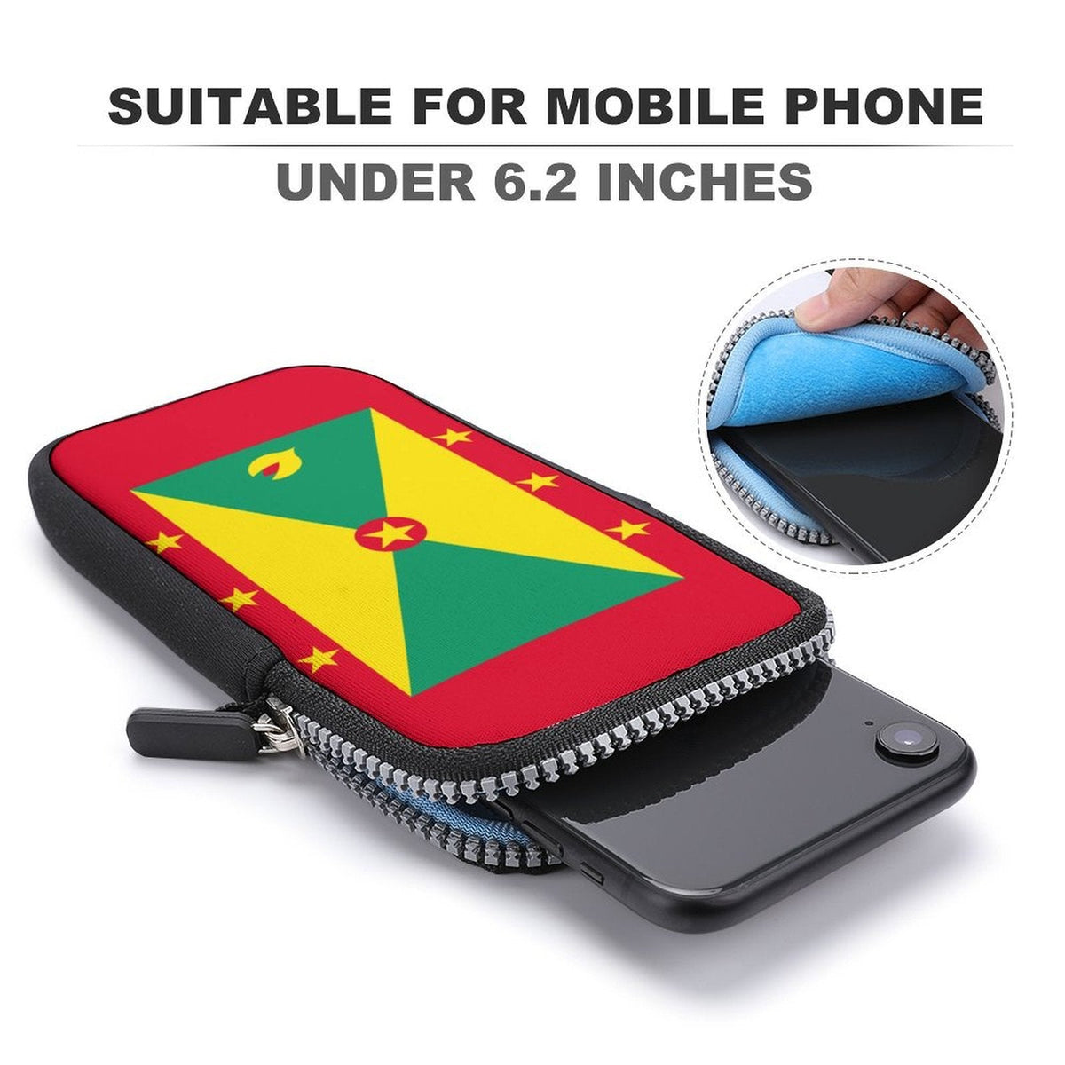 Mobile Phone PurseGrenada Flag - Conscious Apparel Store