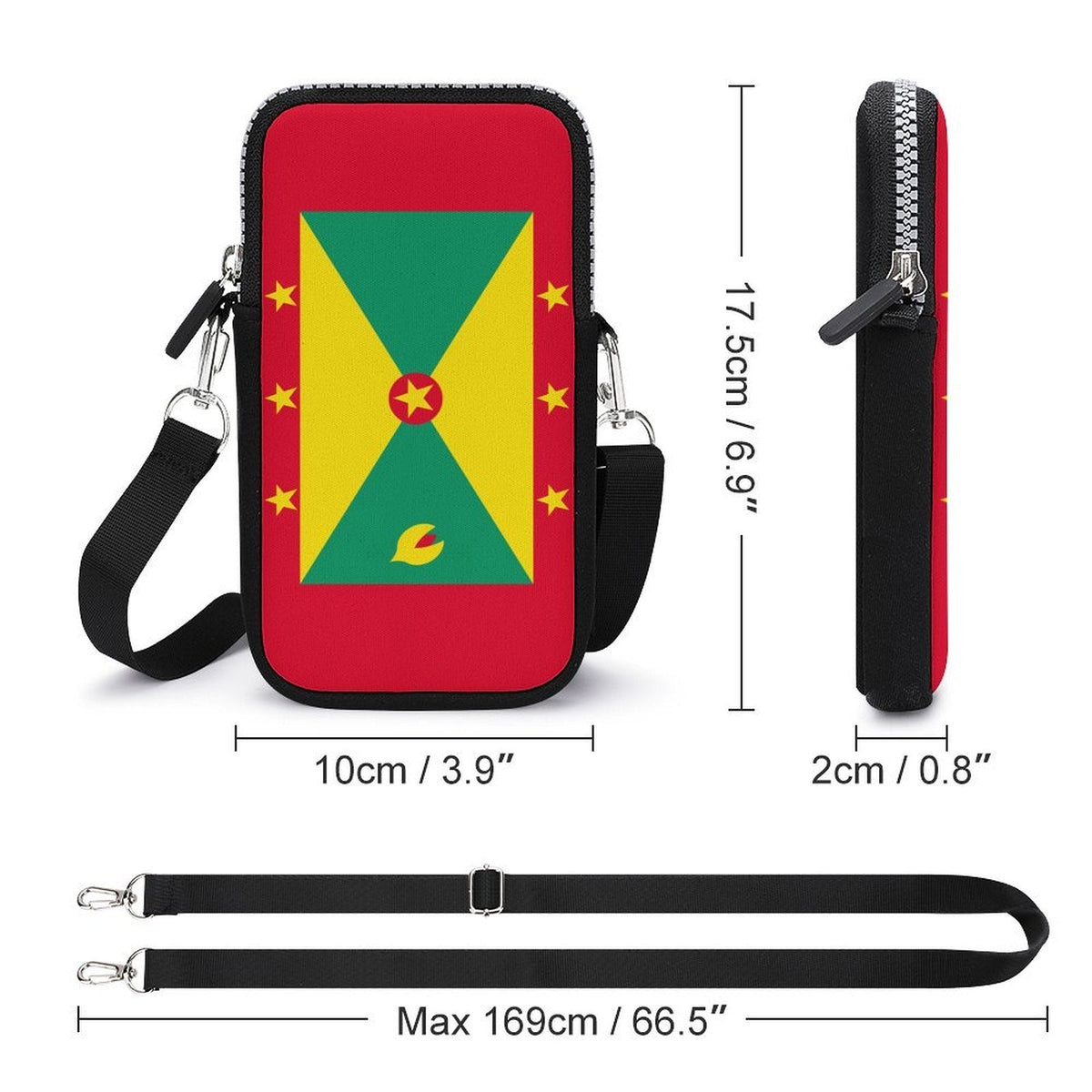Mobile Phone PurseGrenada Flag - Conscious Apparel Store