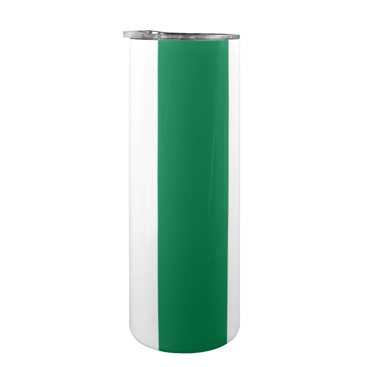 Nigeria Flag 20oz Tall Skinny Tumbler with Lid and Straw - Conscious Apparel Store