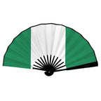 Nigeria Flag Double-Sided Custom Folding Fan - Conscious Apparel Store