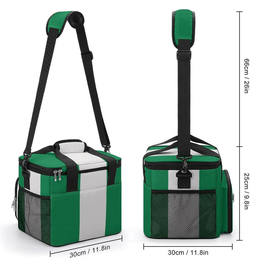 Nigeria Flag Insulated Cooler Bag - Conscious Apparel Store