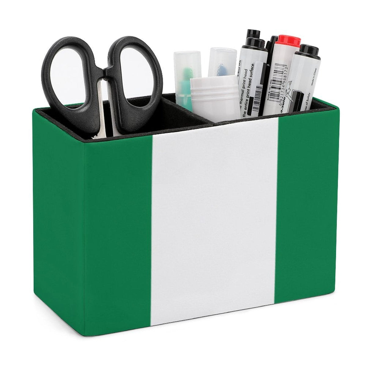 Nigeria Flag Leather Pen Holder - Conscious Apparel Store