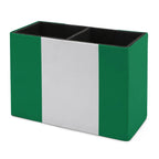 Nigeria Flag Leather Pen Holder - Conscious Apparel Store