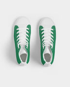 Nigeria Flag Men's Hightop Canvas Shoe - Conscious Apparel Store