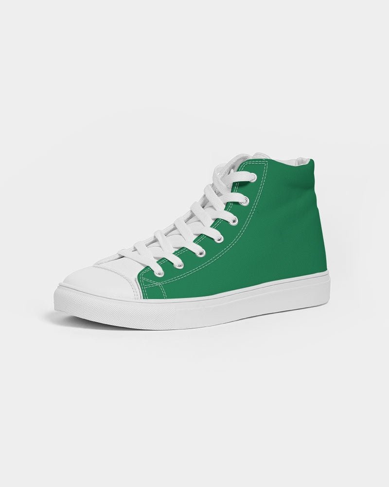 Nigeria Flag Men's Hightop Canvas Shoe - Conscious Apparel Store