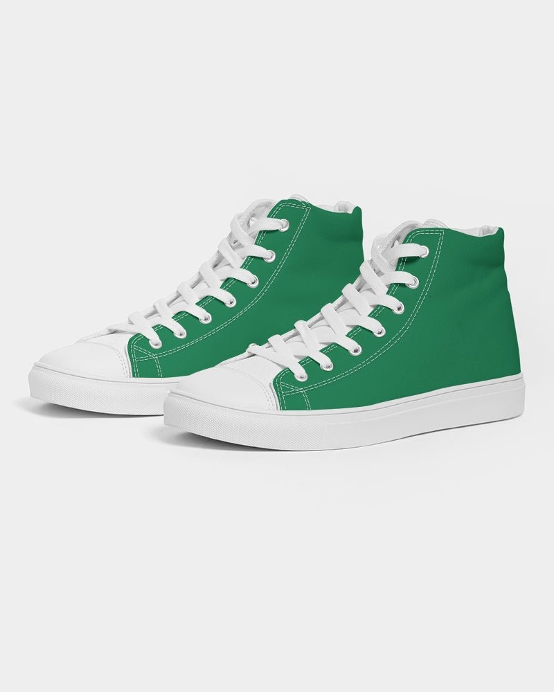 Nigeria Flag Men's Hightop Canvas Shoe - Conscious Apparel Store