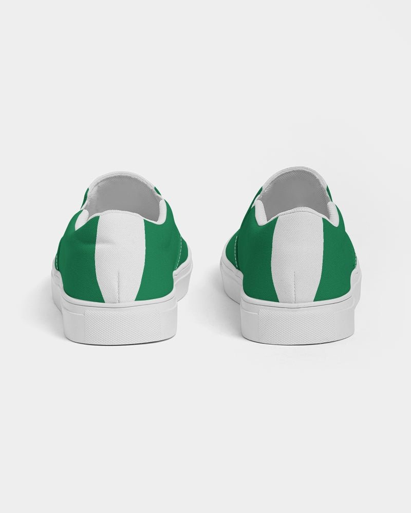 Nigeria Flag Men's Slip-On Canvas Shoe - Conscious Apparel Store