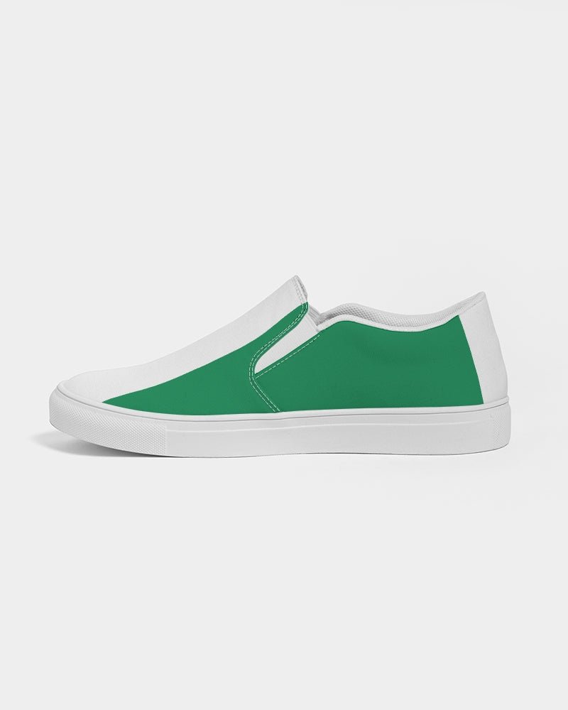 Nigeria Flag Men's Slip-On Canvas Shoe - Conscious Apparel Store