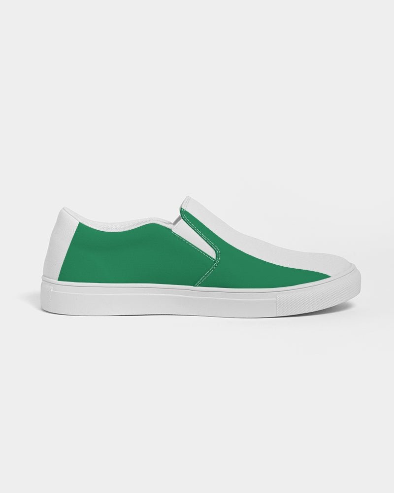 Nigeria Flag Men's Slip-On Canvas Shoe - Conscious Apparel Store