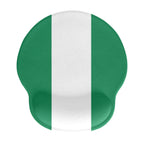 Nigeria Flag Mouse Pad with Wrist Rest Support - Conscious Apparel Store