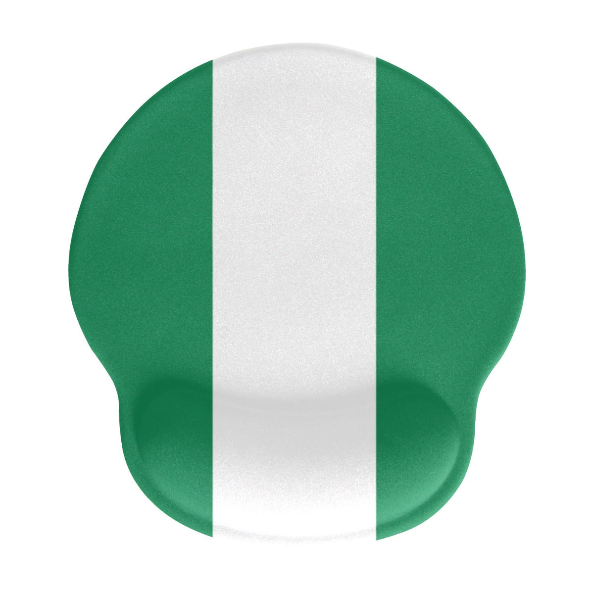 Nigeria Flag Mouse Pad with Wrist Rest Support - Conscious Apparel Store