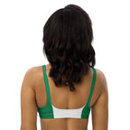 Nigeria Flag Padded bikini top - Conscious Apparel Store
