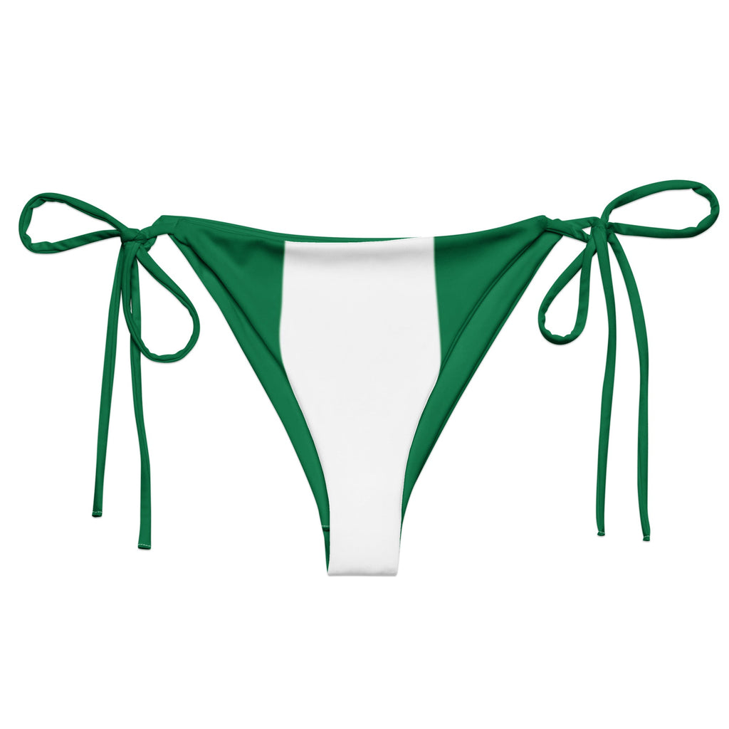Nigeria Flag String bikini bottom - Conscious Apparel Store
