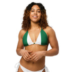 Nigeria Flag String bikini top - Conscious Apparel Store