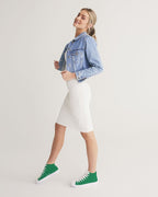 Nigeria Flag Women's Hightop Canvas Shoe - Conscious Apparel Store