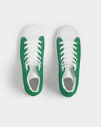 Nigeria Flag Women's Hightop Canvas Shoe - Conscious Apparel Store