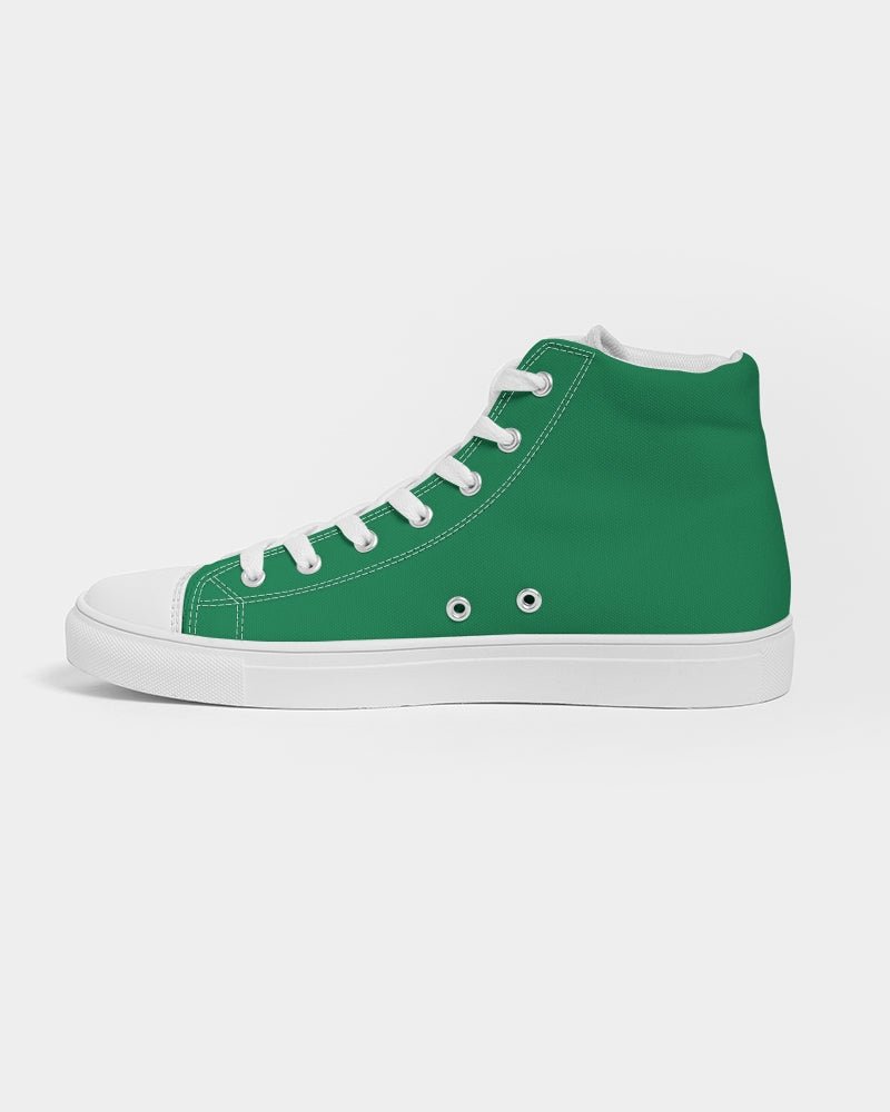 Nigeria Flag Women's Hightop Canvas Shoe - Conscious Apparel Store