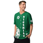 Nigeria Football Themed Button-Down Sport Jersey - Conscious Apparel Store