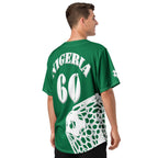 Nigeria Football Themed Button-Down Sport Jersey - Conscious Apparel Store