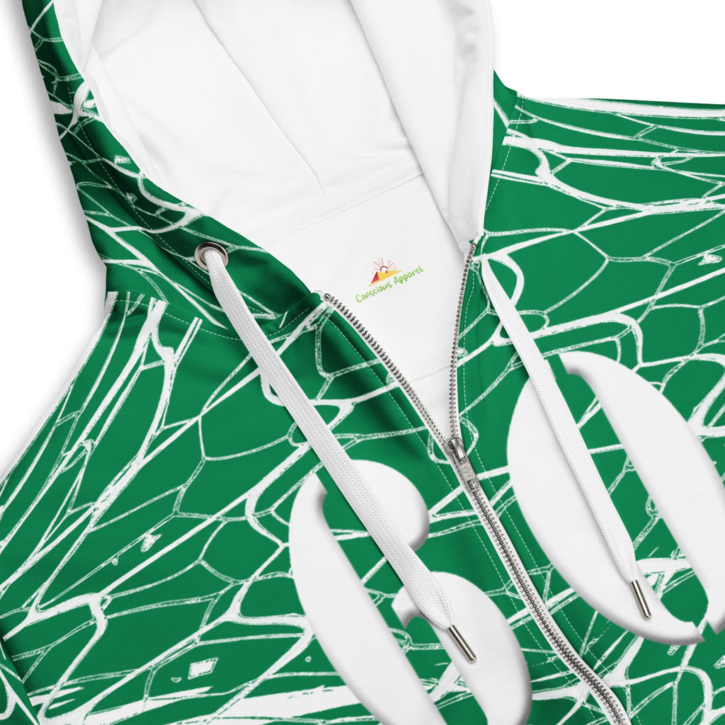 Nigeria Football Unisex zip hoodie - Conscious Apparel Store