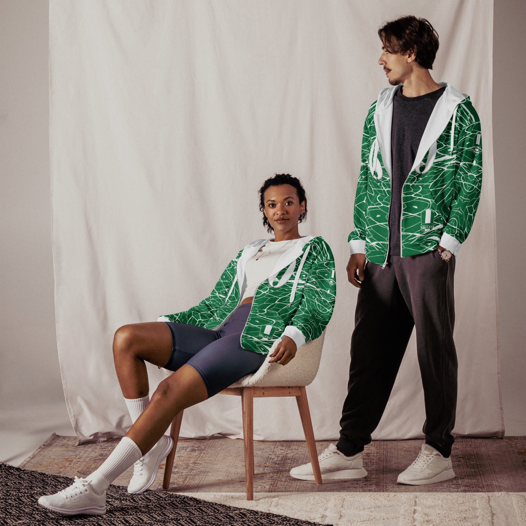 Nigeria Football Unisex zip hoodie - Conscious Apparel Store