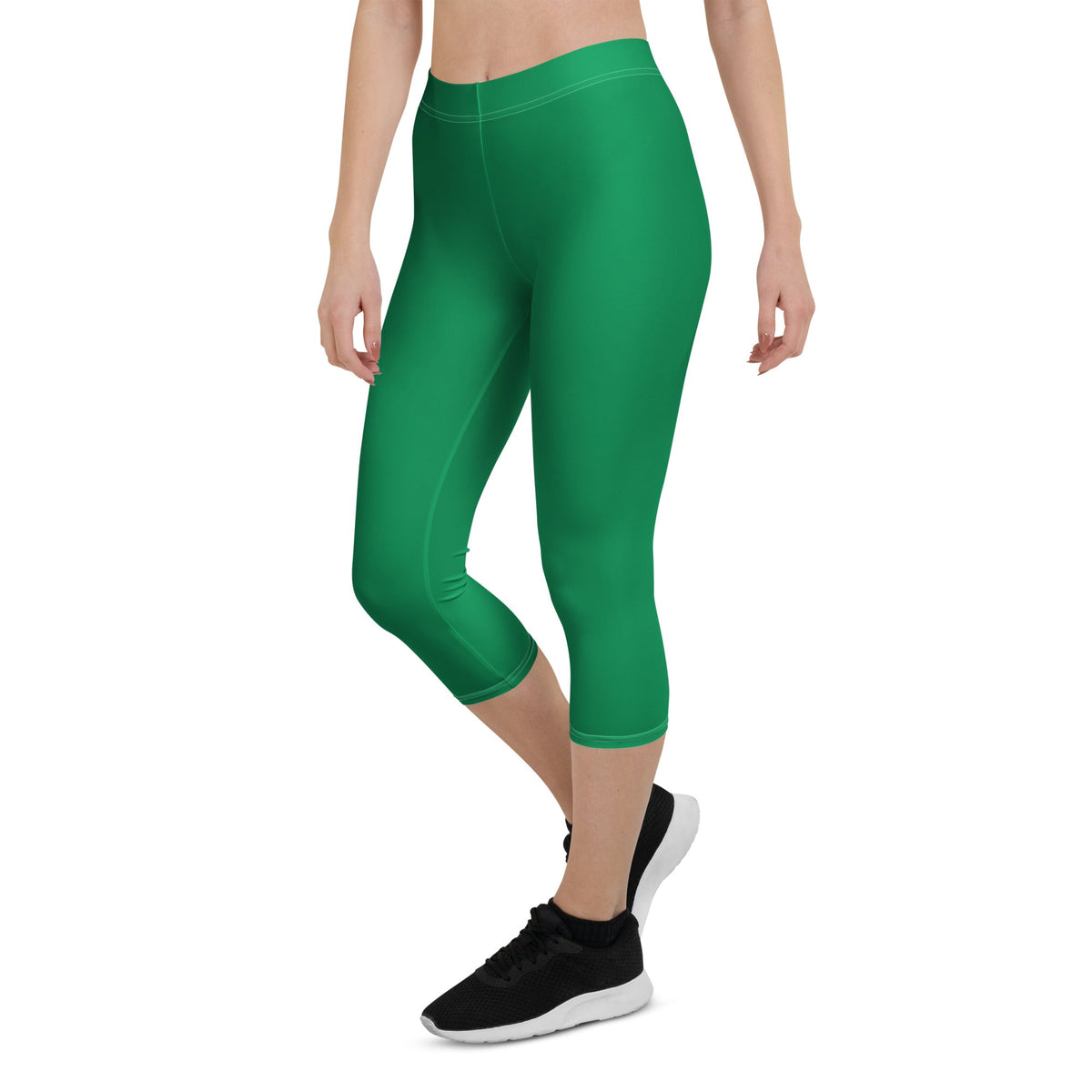 Nigeria Green Capri Leggings - Conscious Apparel Store