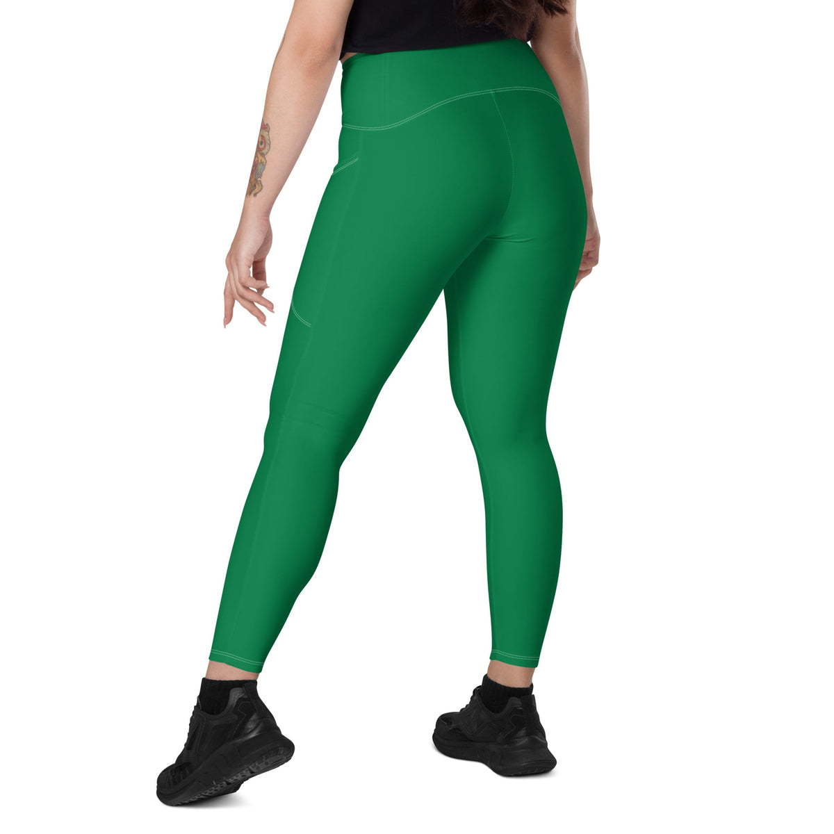 Nigeria Green Leggings with pockets - Conscious Apparel Store