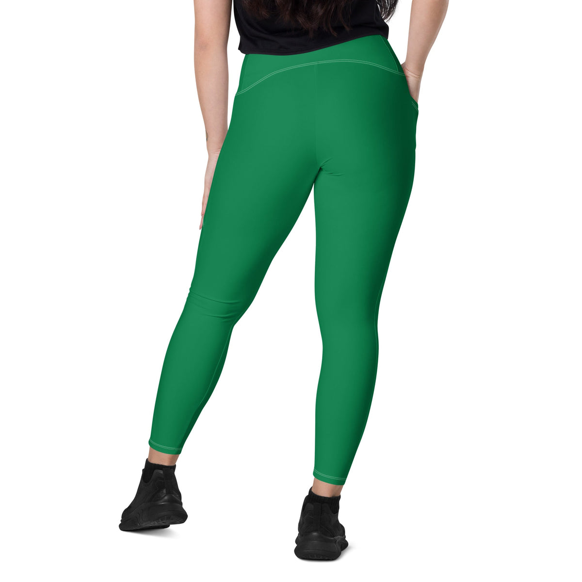 Nigeria Green Leggings with pockets - Conscious Apparel Store