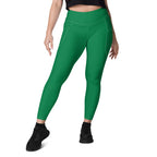 Nigeria Green Leggings with pockets - Conscious Apparel Store