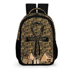 Nubia Ankh Cross (Black) Casual Backpack (6 Colors Available) - Conscious Apparel Store