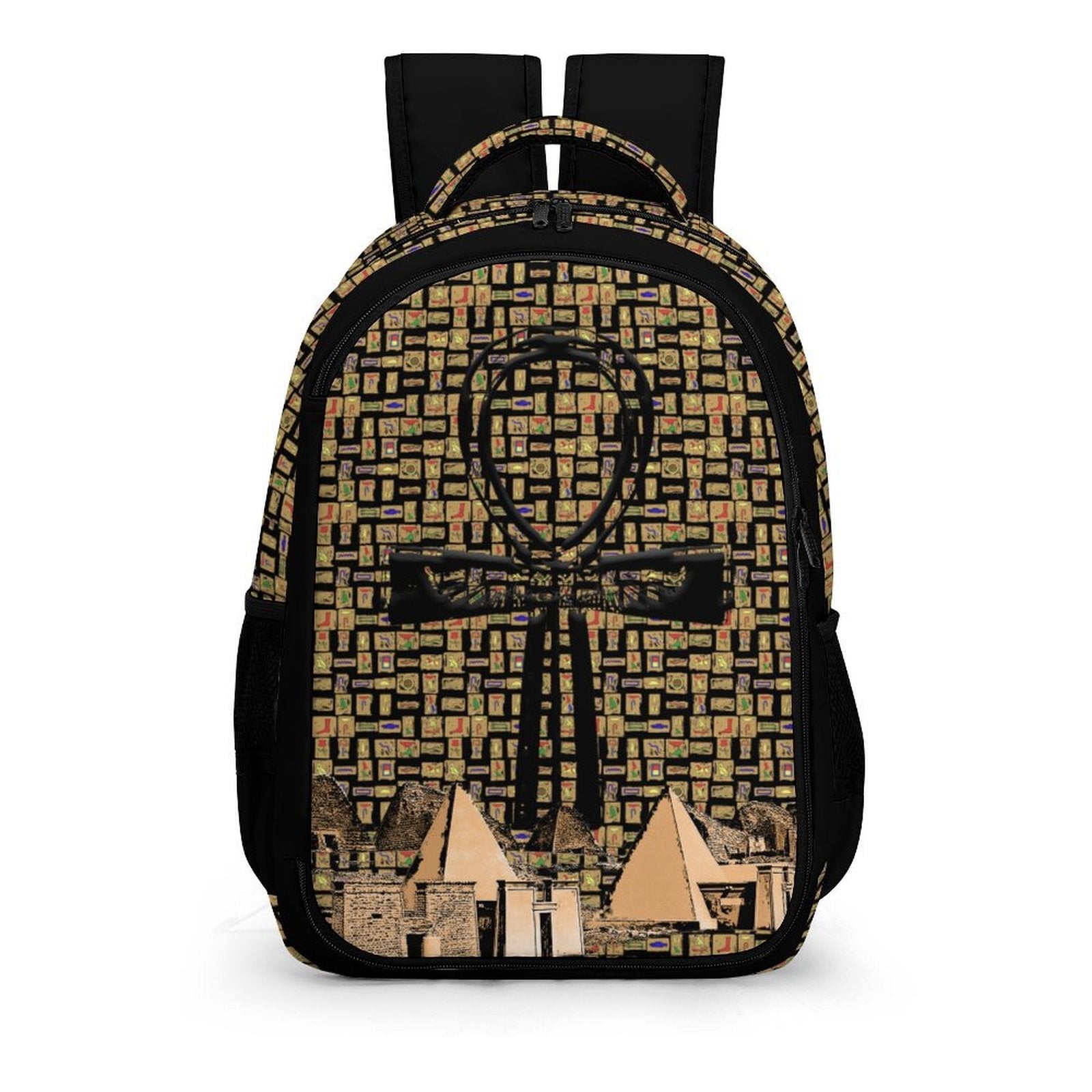 Nubia Ankh Cross (Black) Casual Backpack (6 Colors Available) - Conscious Apparel Store