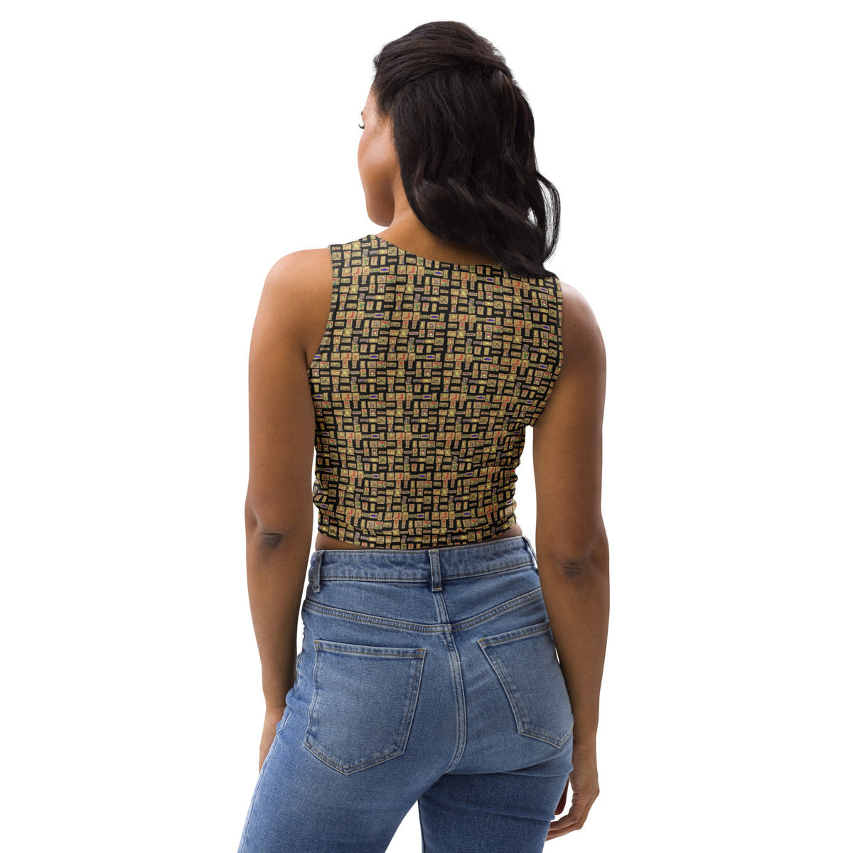 Nubia Ankh Cross (Black) Crop Top (6 Colors Available) - Conscious Apparel Store