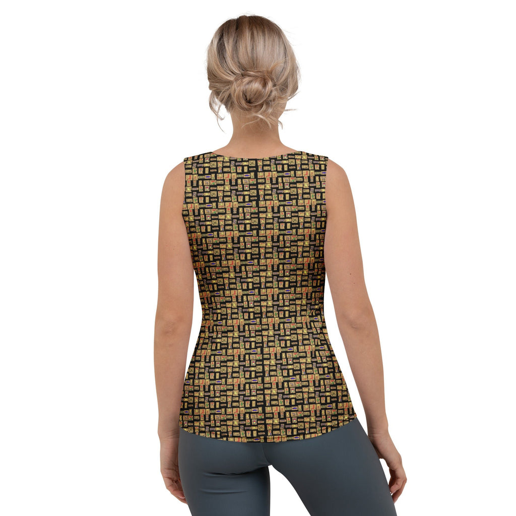 Nubia Ankh Cross (Black) Women's Tank Top (6 Colors Available) - Conscious Apparel Store