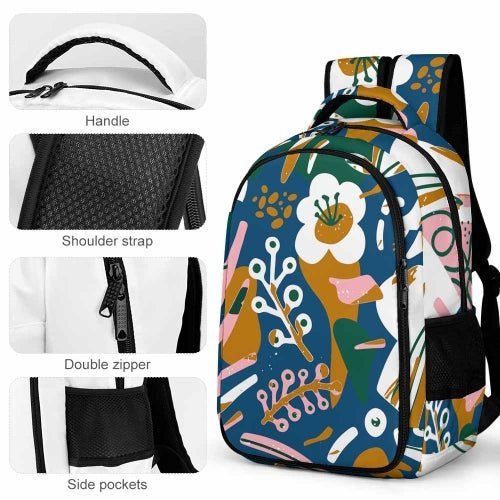Nubia Ankh Cross (Blue) Casual Backpack (6 Colors Available) - Conscious Apparel Store