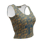 Nubia Ankh Cross (Blue) Crop Top (6 Colors Available) - Conscious Apparel Store