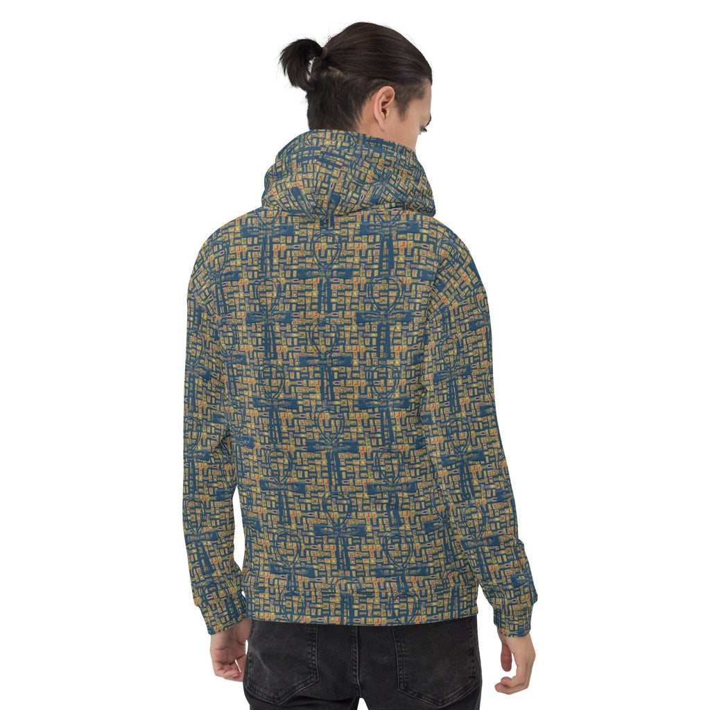 Nubia Ankh Cross (Blue) Unisex Pullover Hoodie (6 Colors Available) - Conscious Apparel Store