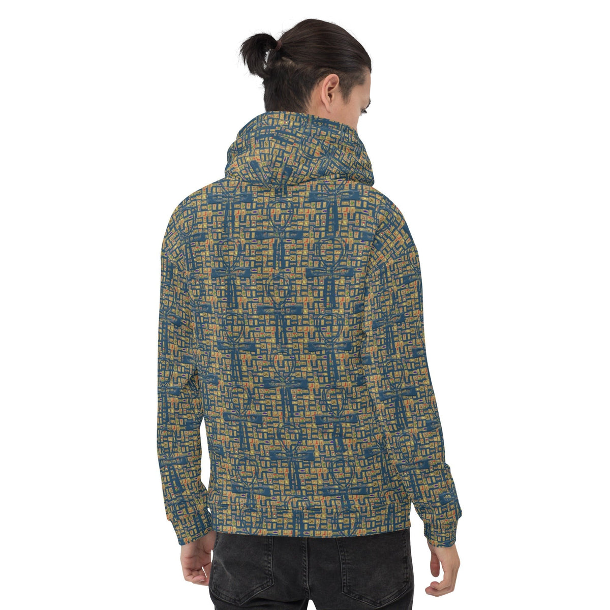 Nubia Ankh Cross (Blue) Unisex Pullover Hoodie (6 Colors Available) - Conscious Apparel Store