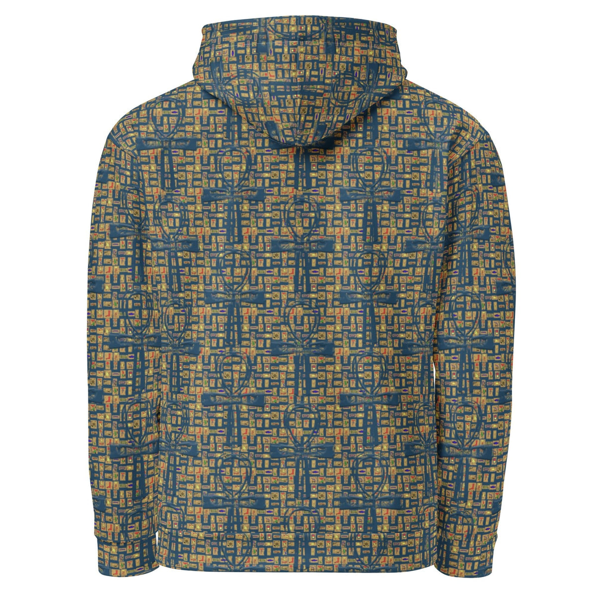 Nubia Ankh Cross (Blue) Unisex Pullover Hoodie (6 Colors Available) - Conscious Apparel Store