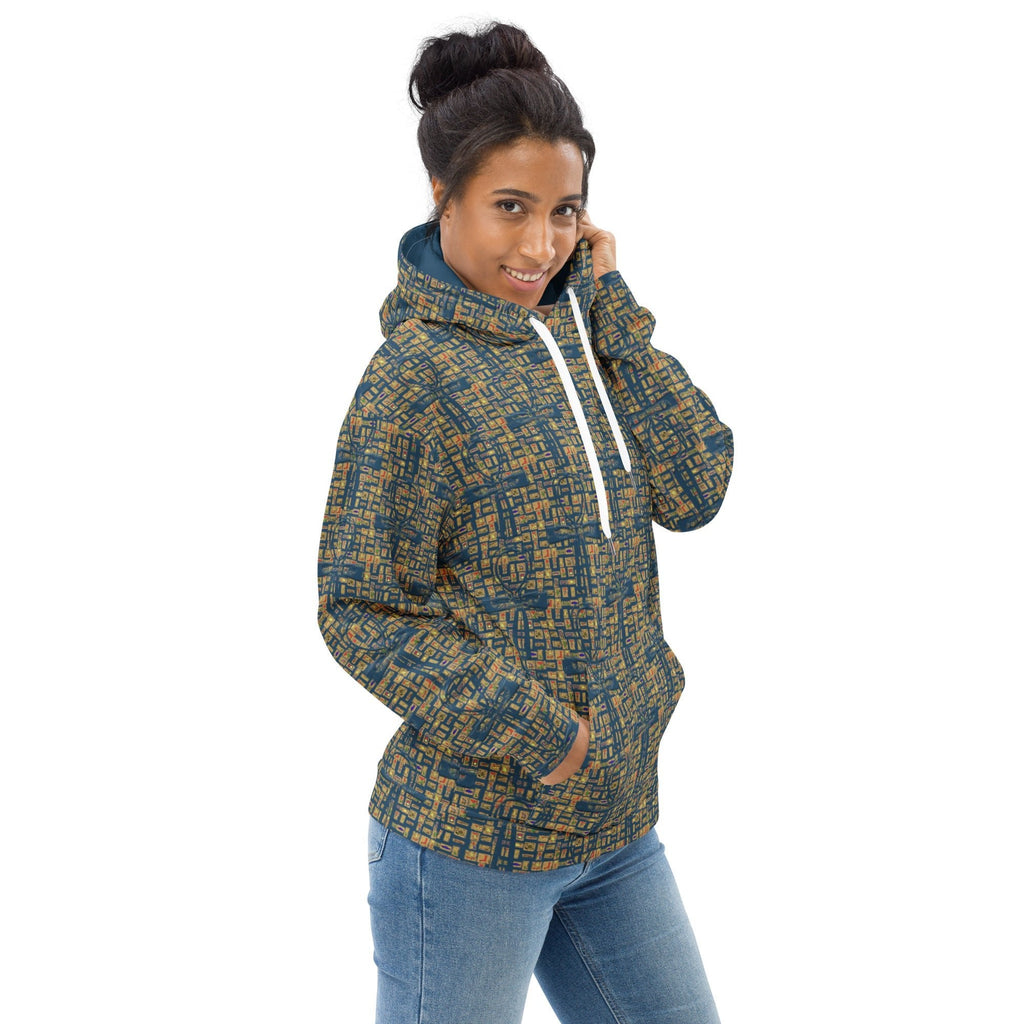 Nubia Ankh Cross (Blue) Unisex Pullover Hoodie (6 Colors Available) - Conscious Apparel Store