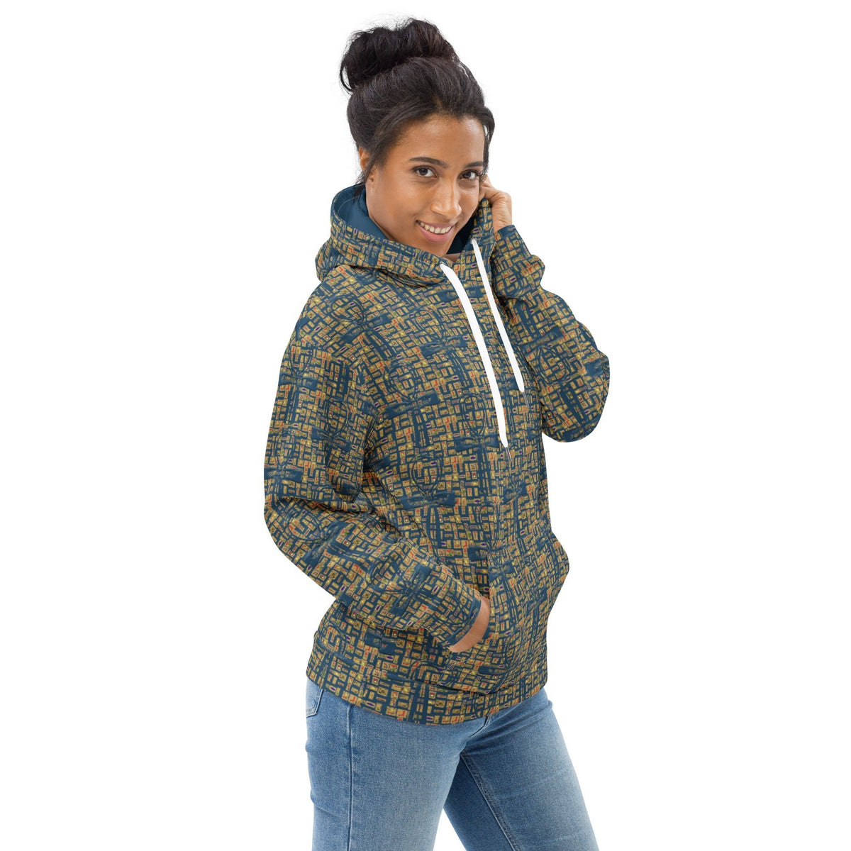 Nubia Ankh Cross (Blue) Unisex Pullover Hoodie (6 Colors Available) - Conscious Apparel Store