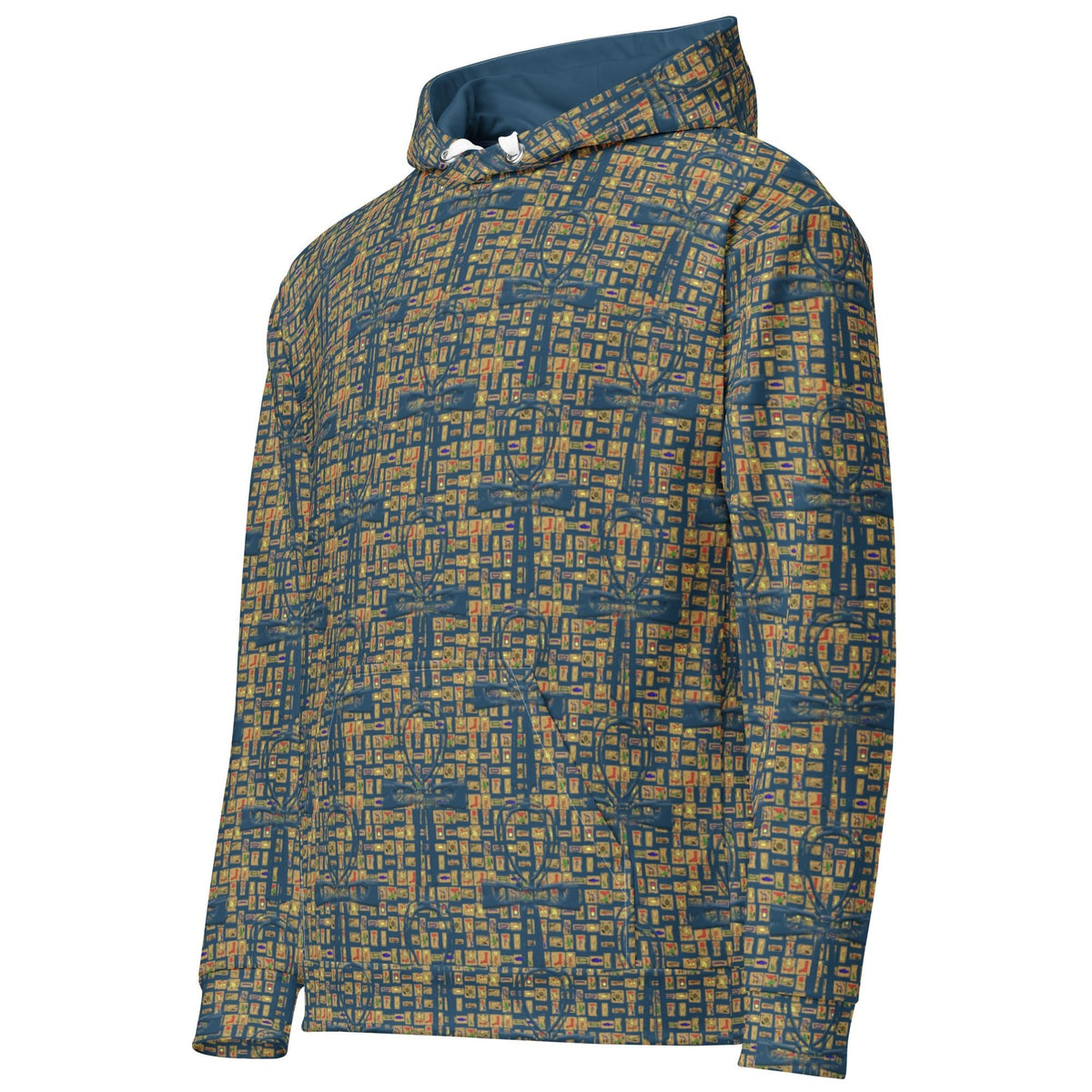 Nubia Ankh Cross (Blue) Unisex Pullover Hoodie (6 Colors Available) - Conscious Apparel Store