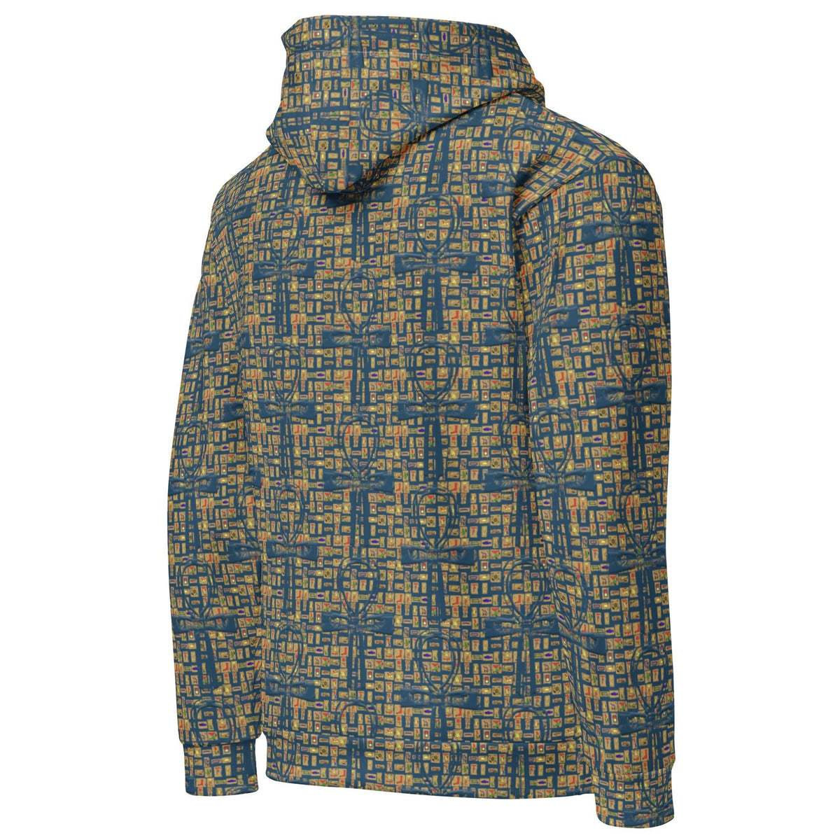 Nubia Ankh Cross (Blue) Unisex Pullover Hoodie (6 Colors Available) - Conscious Apparel Store