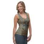Nubia Ankh Cross (Blue) Women's Tank Top (6 Colors Available) - Conscious Apparel Store