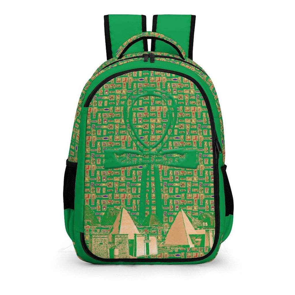Nubia Ankh Cross (Green) Casual Backpack (6 Colors Available) - Conscious Apparel Store