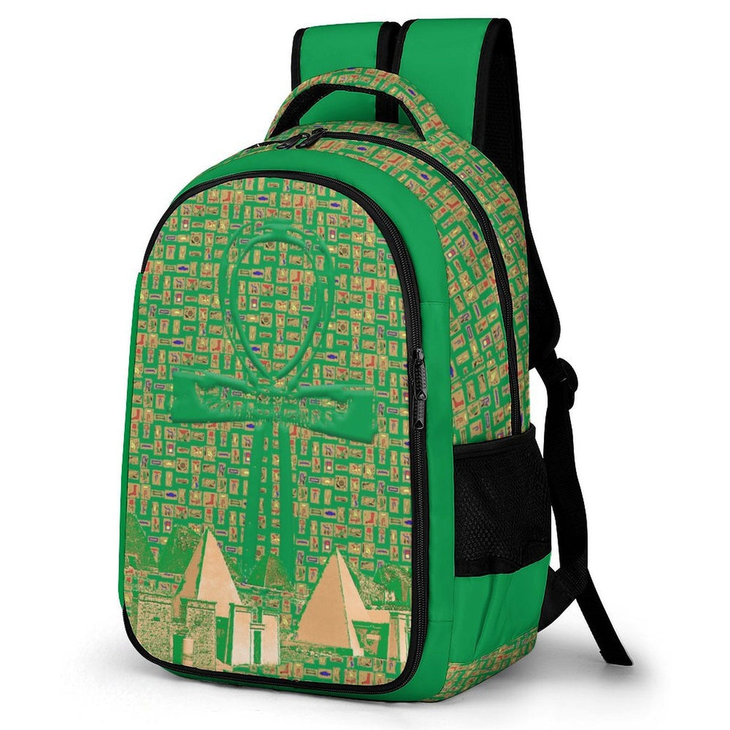 Nubia Ankh Cross (Green) Casual Backpack (6 Colors Available) - Conscious Apparel Store