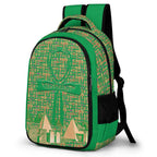 Nubia Ankh Cross (Green) Casual Backpack (6 Colors Available) - Conscious Apparel Store