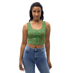 Nubia Ankh Cross (Green) Crop Top (6 Colors Available) - Conscious Apparel Store
