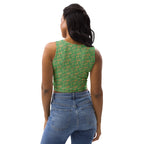 Nubia Ankh Cross (Green) Crop Top (6 Colors Available) - Conscious Apparel Store