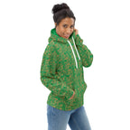 Nubia Ankh Cross (Green) Unisex Pullover Hoodie (6 Colors Available) - Conscious Apparel Store