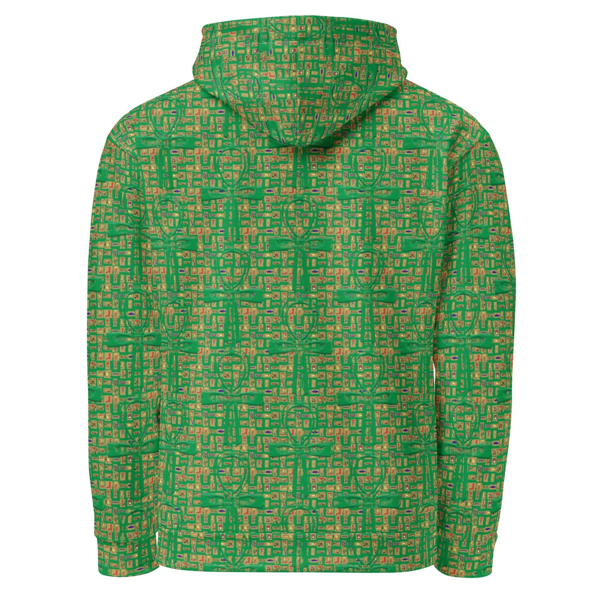 Nubia Ankh Cross (Green) Unisex Pullover Hoodie (6 Colors Available) - Conscious Apparel Store